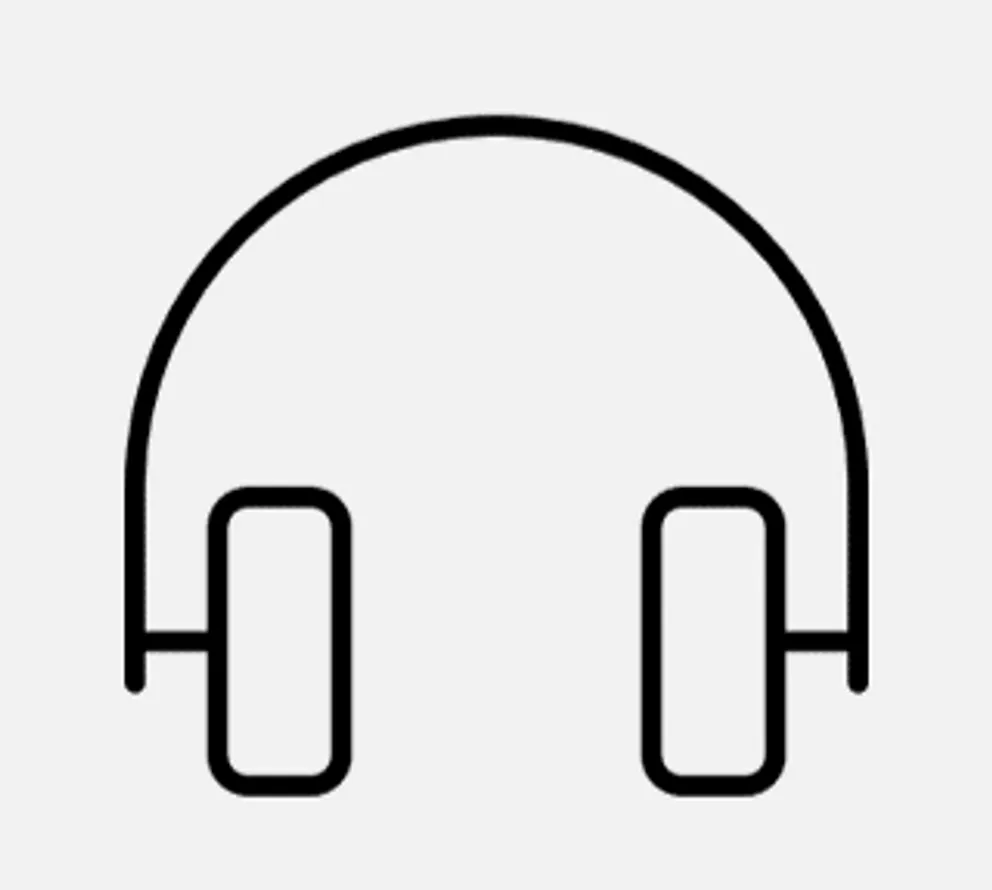 Verwendung von Kopfhörern für Videos und Podcast